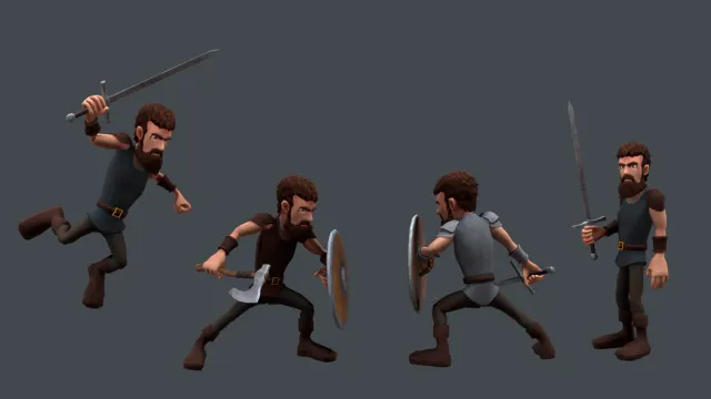 dReal Warrior Fantasy Character