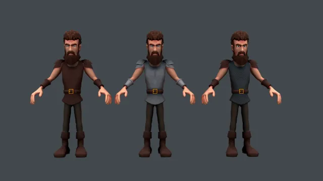 dReal Warrior Fantasy Character