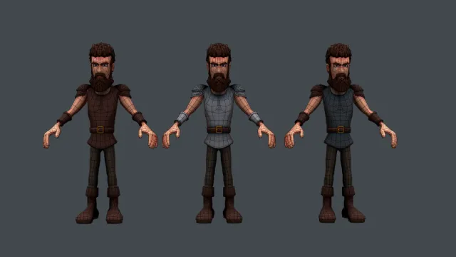 dReal Warrior Fantasy Character