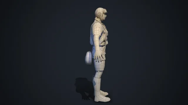 IAF Pilot - Rigged Low Poly WW2 Character 3D Model