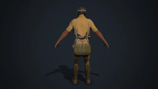 IAF Pilot - Rigged Low Poly WW2 Character 3D Model