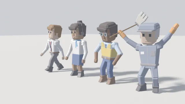 Free Office Characters Pack Lite - Low-Poly Rigged Office Cast