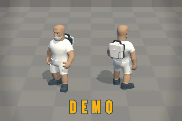 Low Poly Sci-Fi Soldiers M Demo