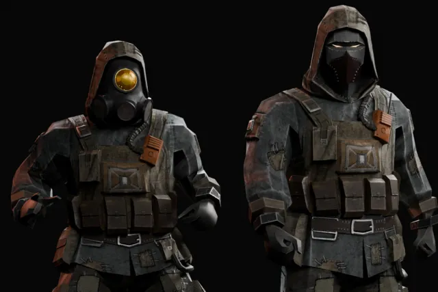 Low Poly - Apocalyptic Survivor/Assassin Character