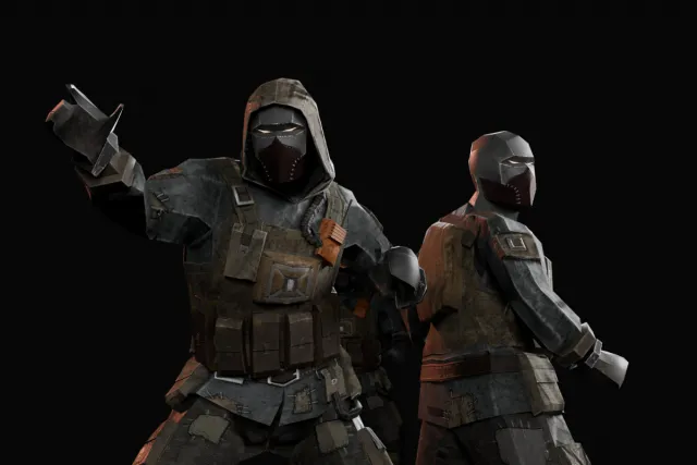 Low Poly - Apocalyptic Survivor/Assassin Character