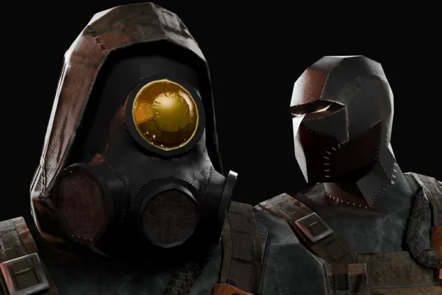 Low Poly - Apocalyptic Survivor/Assassin Character
