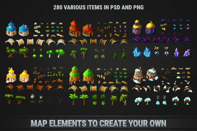 MK Puzzle Level Map Pack • 4 Themes Bundle v5.0.0