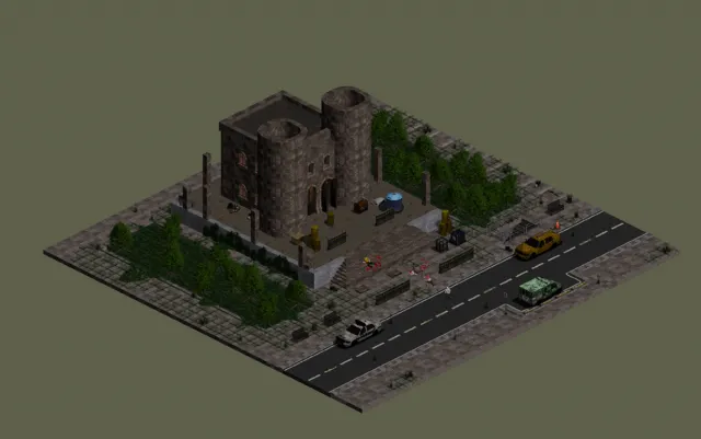 Zombie City - HD Isometric Tileset v1.1