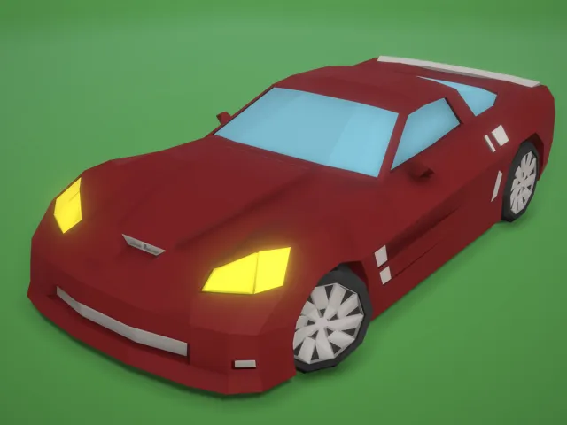 Low Poly Cars Asset
