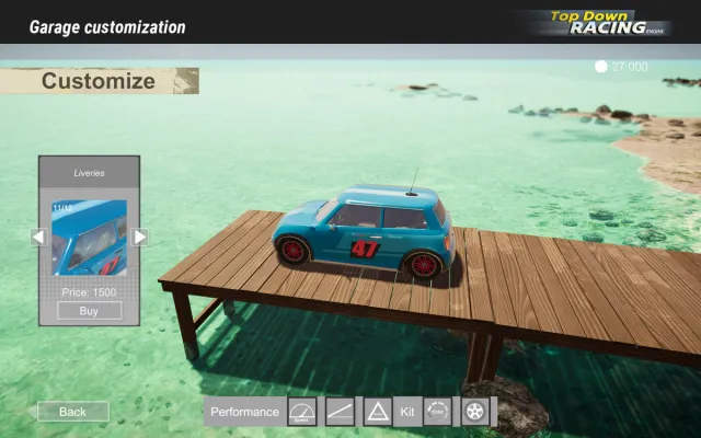 Top Down Car Racing Engine v1.0