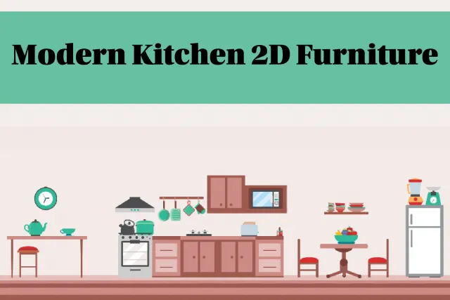 Modern 2D Platformer Kitchen Furniture