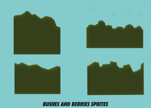 FREE - Stylized 2D Forest Mountains Nature Pack