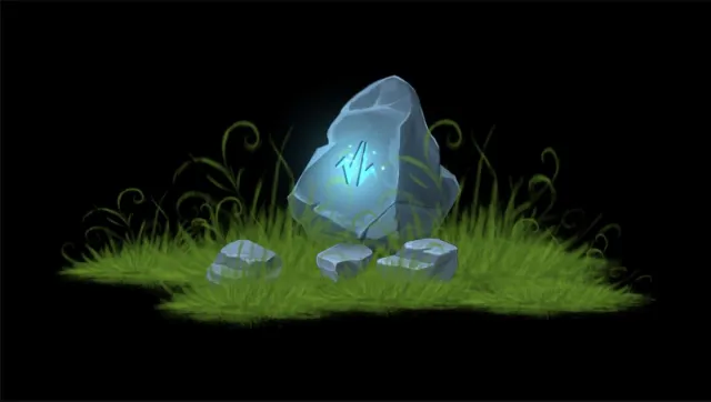 2D Hand-painted Magical Rocks and Stones Free