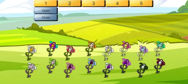 Old Style Cartoon Flowers