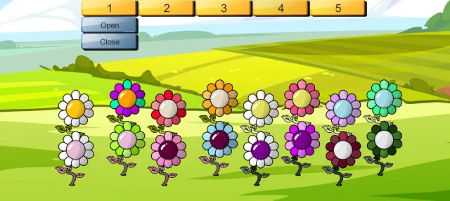 Old Style Cartoon Flowers