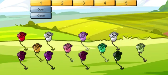Old Style Cartoon Flowers
