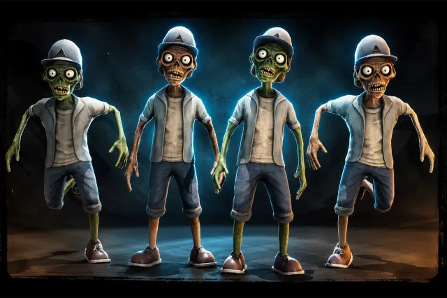 Stylized Zombie (Low Poly)