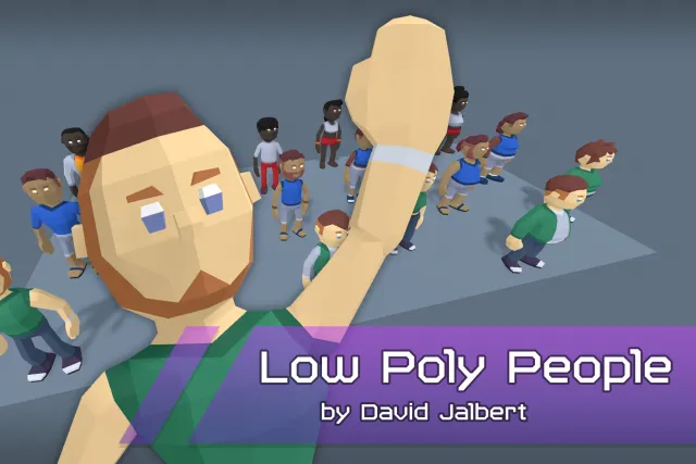 Low Poly People by David Jalbert