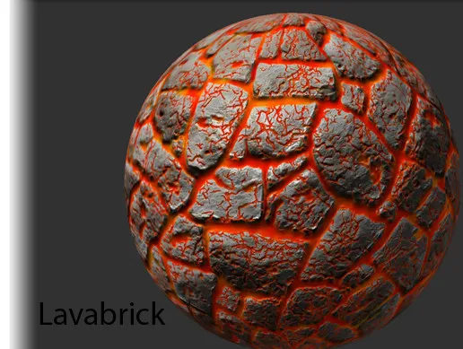 Cracked stone filled with lava.