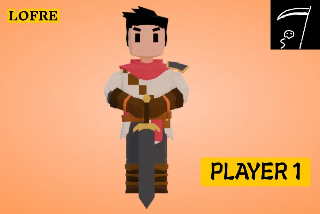 LOFRE: Player 1 – Low Poly Fantasy Medieval RPG Character