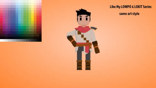 LOFRE: Player 1 – Low Poly Fantasy Medieval RPG Character