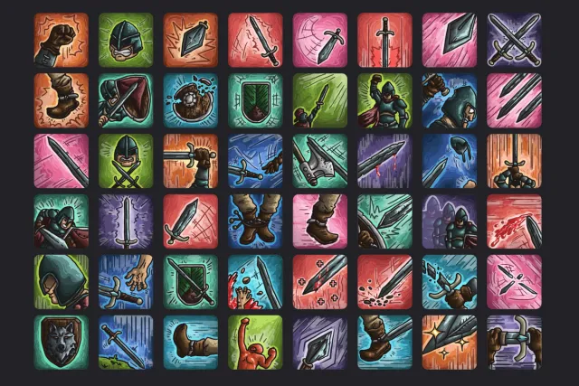 Swordsman Skills Free Icons