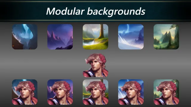 60+ Free Character Portraits With Modular Background