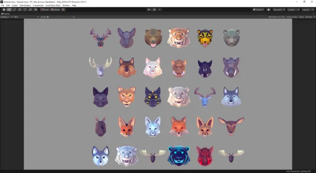 Poly Art Animal Icons