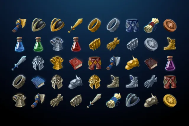 Hand Drawn RPG Icons
