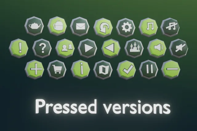 UI Icons - 3D Low Poly Style