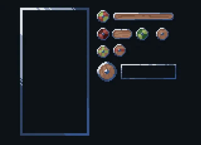 Pixel art Menu package (5 sets)