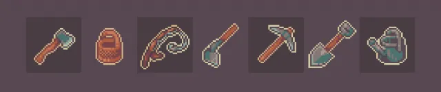 Pixel Art Farm Tools