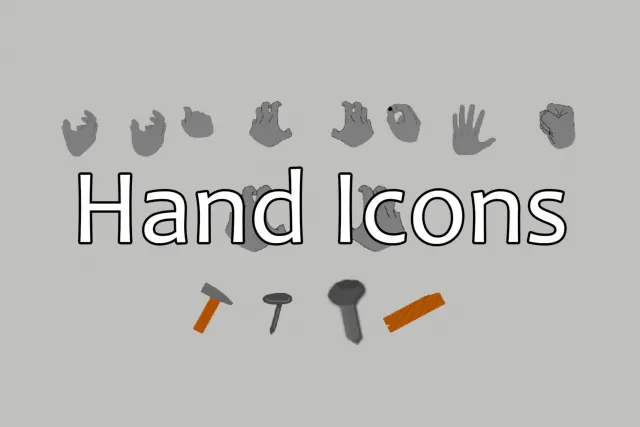 Hand Actions Grey Icons