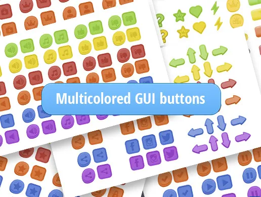 Multicolored GUI buttons
