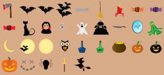 UI button and hallowing element pack 5