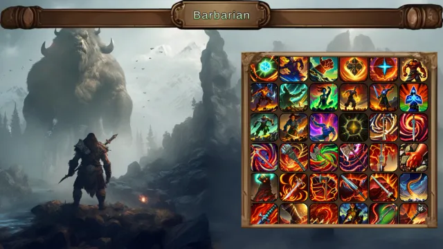 40 FREE barbarian skill icons