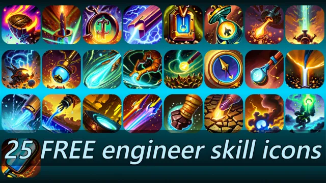 25 FREE engineer skill icons